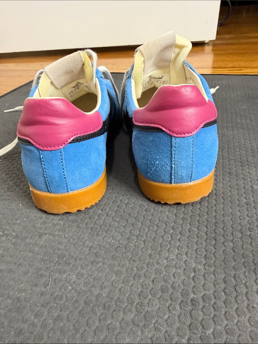 Gola women’s Blue Suede Elan Sneakers - Picture 4 of 7